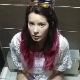 A pretty, Eastern-European girl records herself taking a piss and a shit in a public restroom toilet. Music plays loudly in the background, however several loud plops are clearly heard before she wipes her ass. 720P HD. Over 4.5 minutes.